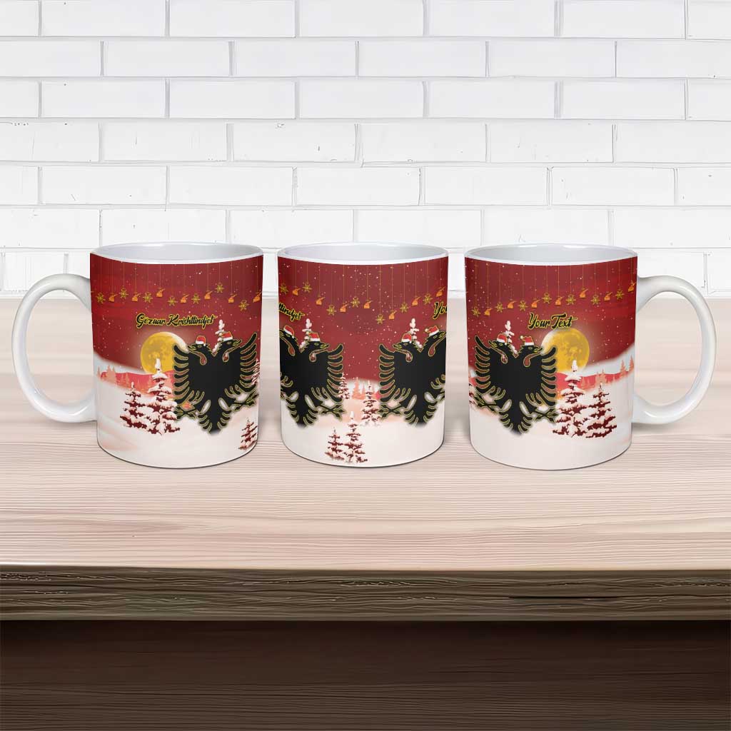 Personalized Albania Christmas Ceramic Mug Gezuar Krishtlindjet - Wonder Print Shop