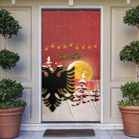 Personalized Albania Christmas Door Cover Gezuar Krishtlindjet - Wonder Print Shop