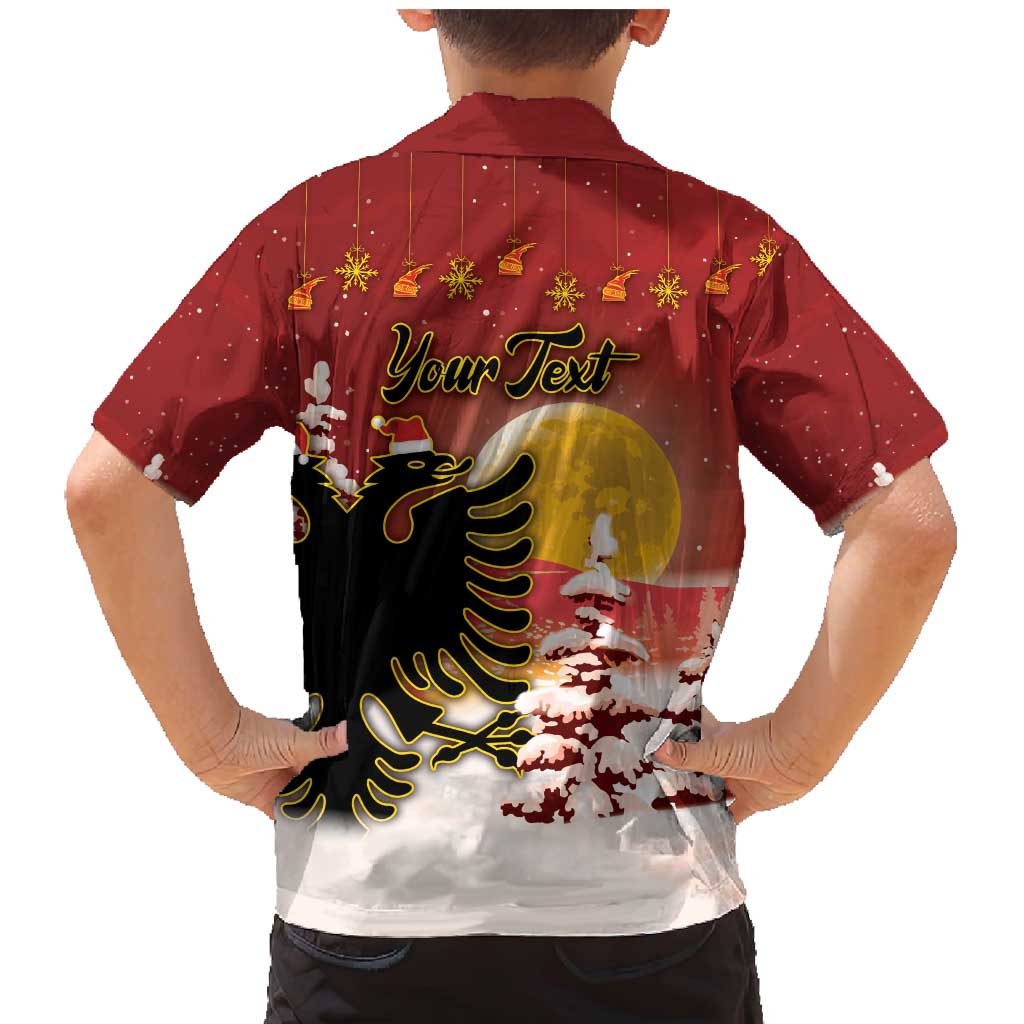 Personalized Albania Christmas Family Matching Mermaid Dress and Hawaiian Shirt Gezuar Krishtlindjet - Wonder Print Shop