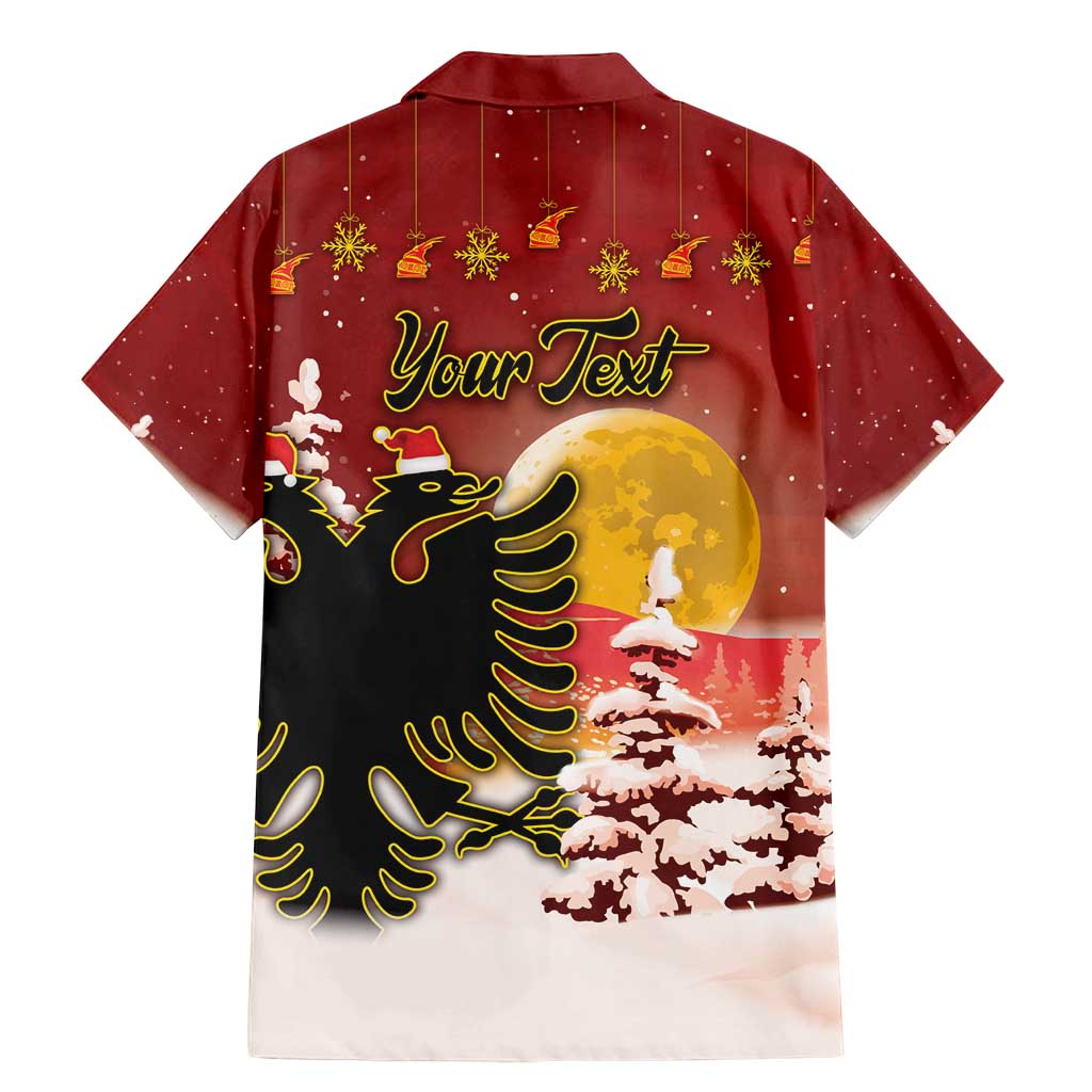 Personalized Albania Christmas Family Matching Mermaid Dress and Hawaiian Shirt Gezuar Krishtlindjet - Wonder Print Shop