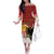 Personalized Albania Christmas Family Matching Off The Shoulder Long Sleeve Dress and Hawaiian Shirt Gezuar Krishtlindjet - Wonder Print Shop