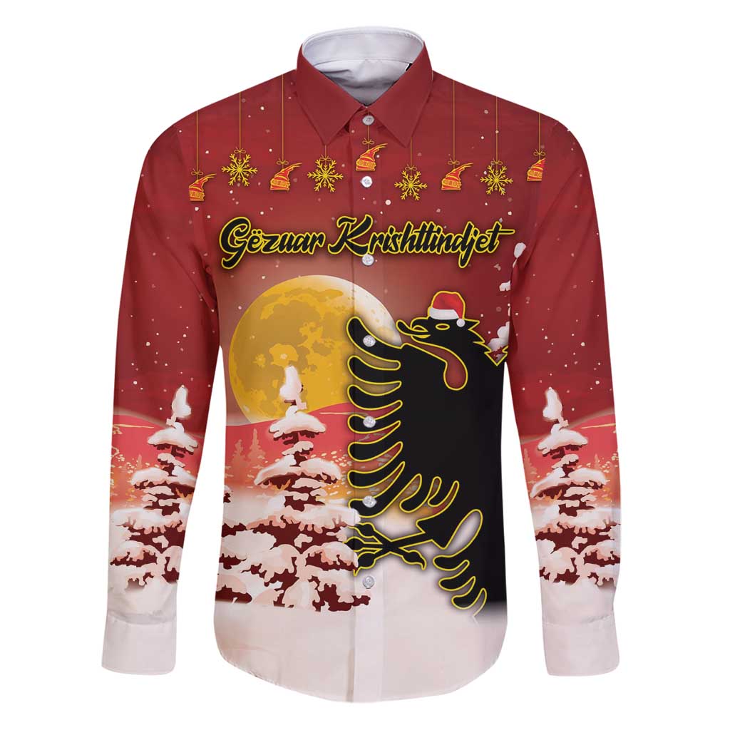 Personalized Albania Christmas Family Matching Puletasi and Hawaiian Shirt Gezuar Krishtlindjet - Wonder Print Shop