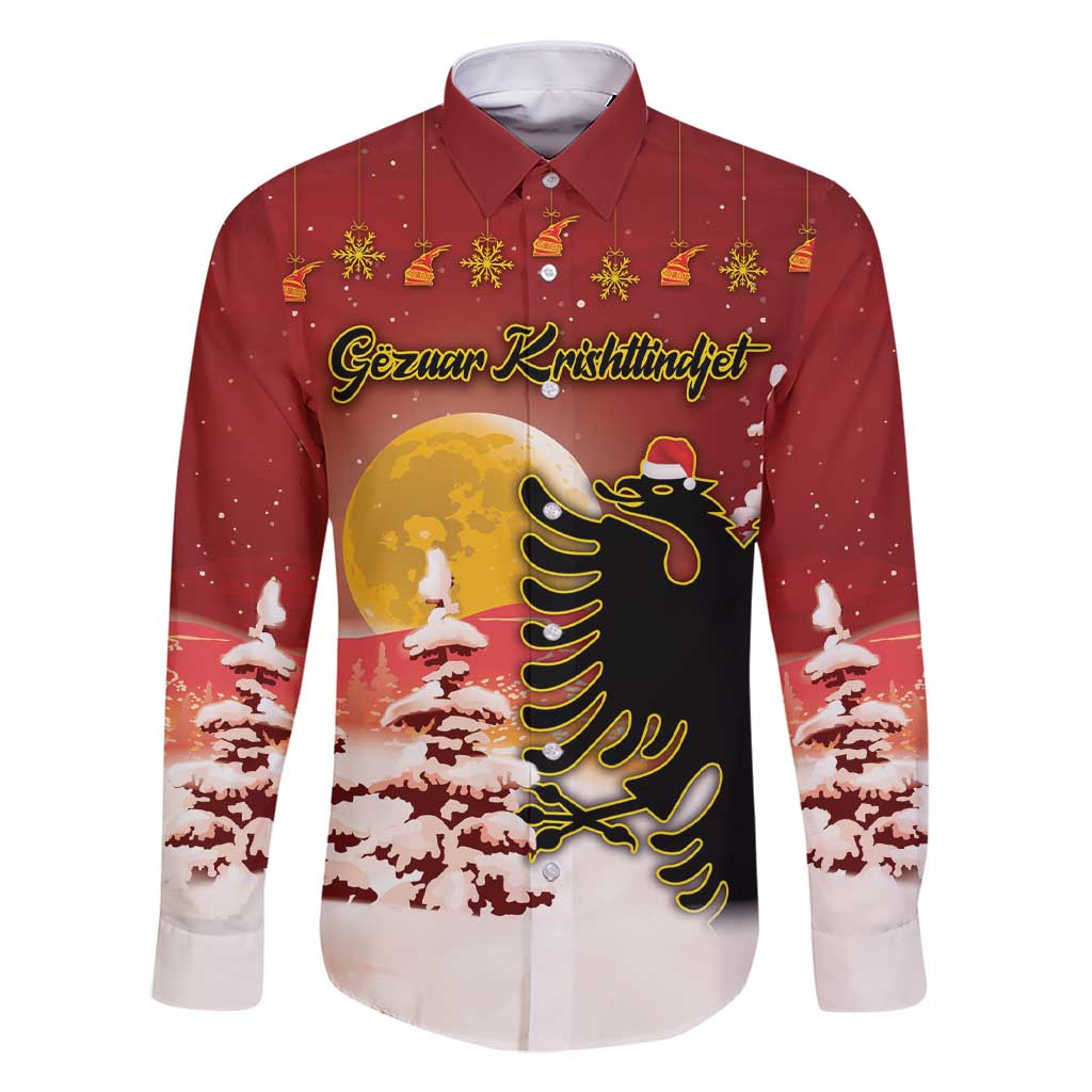 Personalized Albania Christmas Family Matching Short Sleeve Bodycon Dress and Hawaiian Shirt Gezuar Krishtlindjet - Wonder Print Shop