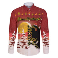 Personalized Albania Christmas Family Matching Short Sleeve Bodycon Dress and Hawaiian Shirt Gezuar Krishtlindjet - Wonder Print Shop