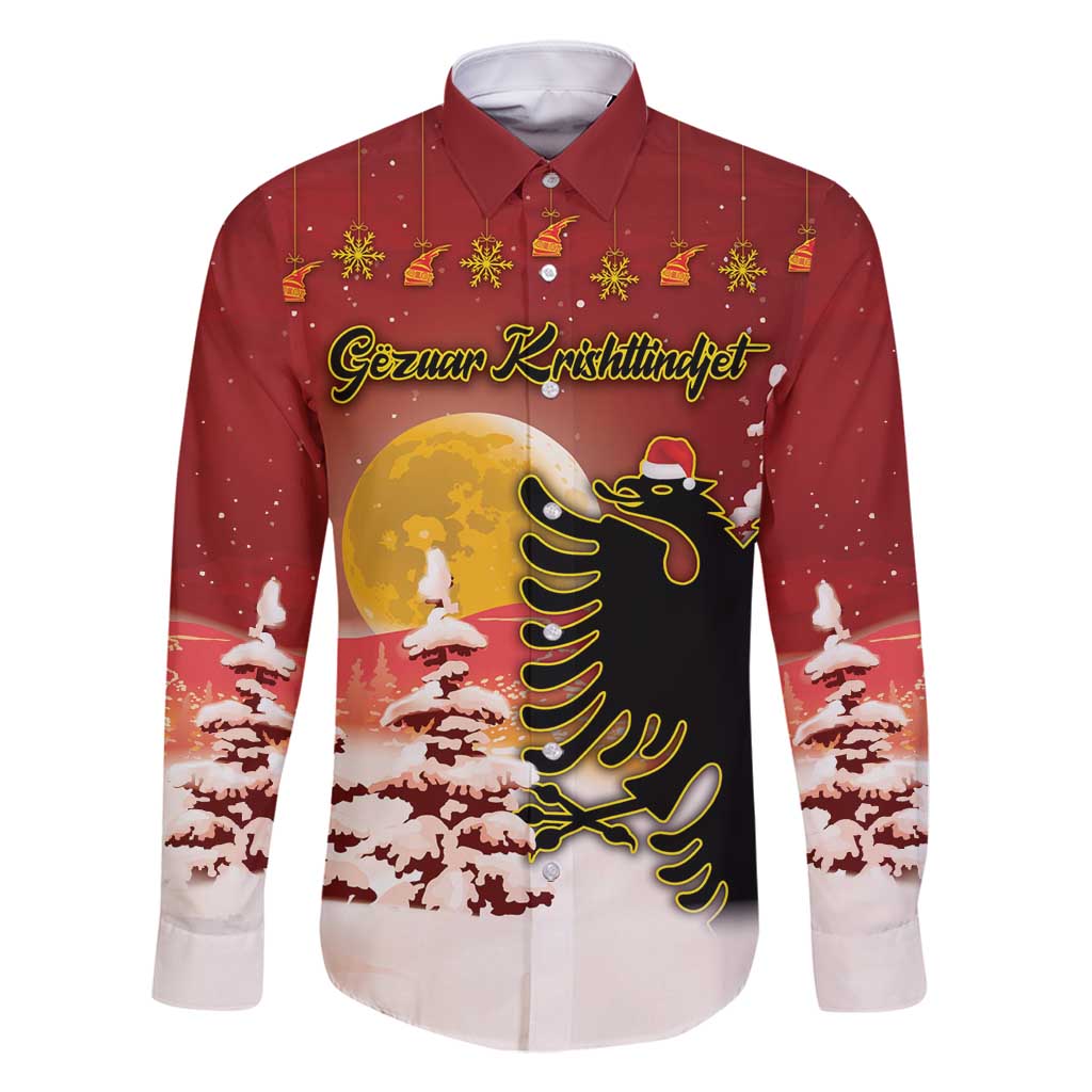 Personalized Albania Christmas Family Matching Tank Maxi Dress and Hawaiian Shirt Gezuar Krishtlindjet - Wonder Print Shop