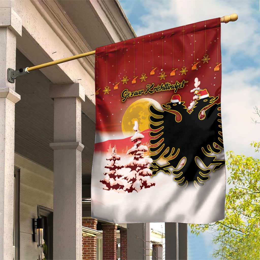 Albania Christmas Garden Flag Gezuar Krishtlindjet - Wonder Print Shop