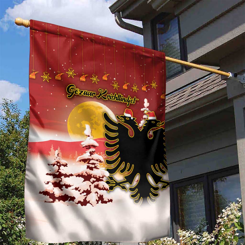 Albania Christmas Garden Flag Gezuar Krishtlindjet - Wonder Print Shop