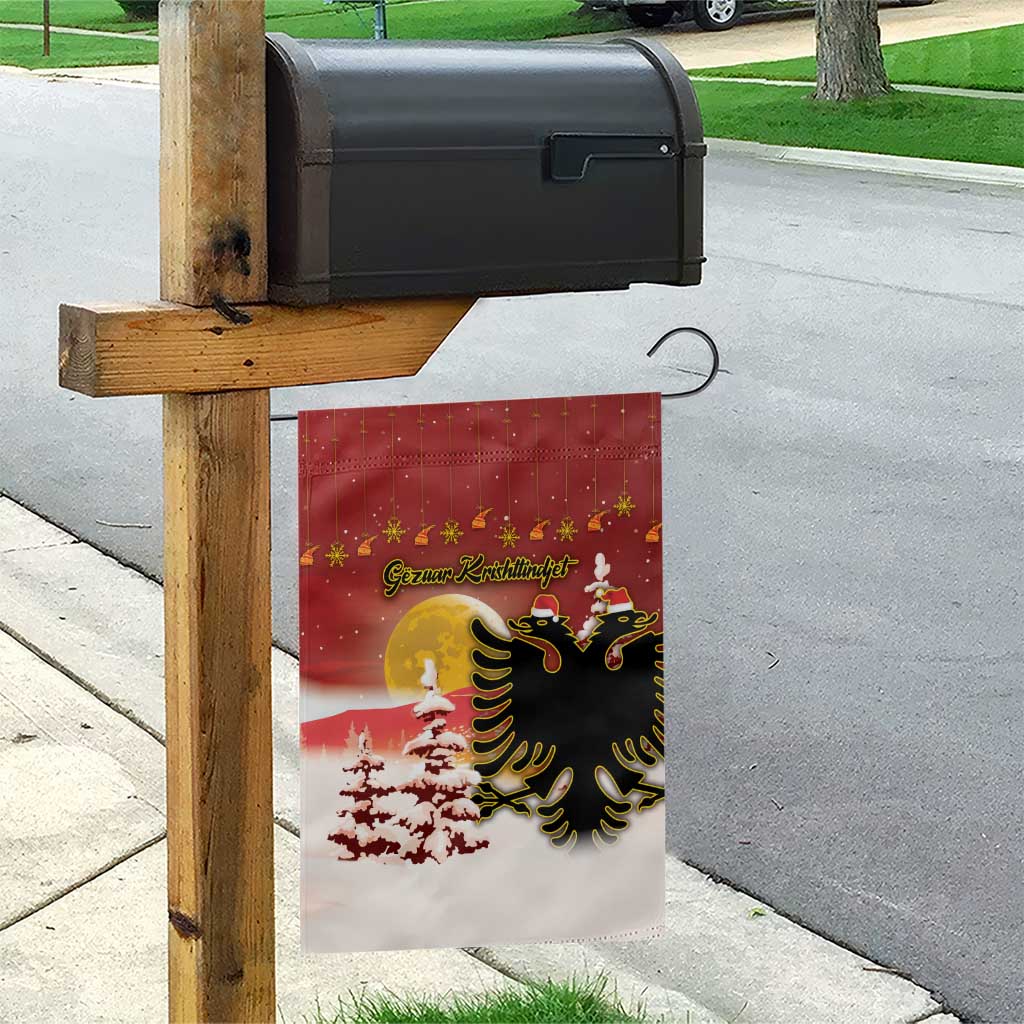 Albania Christmas Garden Flag Gezuar Krishtlindjet - Wonder Print Shop