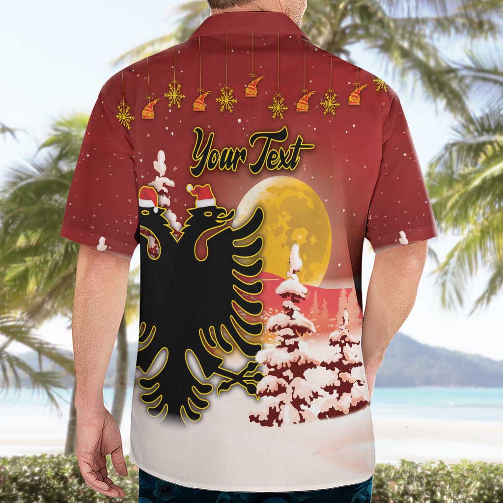 Personalized Albania Christmas Hawaiian Shirt Gezuar Krishtlindjet - Wonder Print Shop