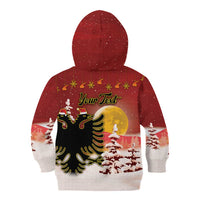 Personalized Albania Christmas Kid Hoodie Gezuar Krishtlindjet - Wonder Print Shop