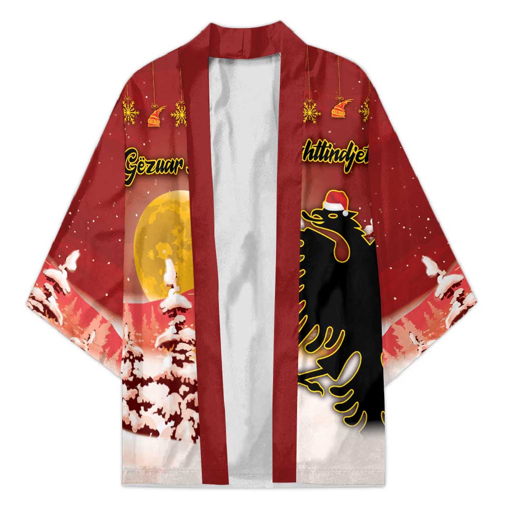 Personalized Albania Christmas Kimono Gezuar Krishtlindjet - Wonder Print Shop