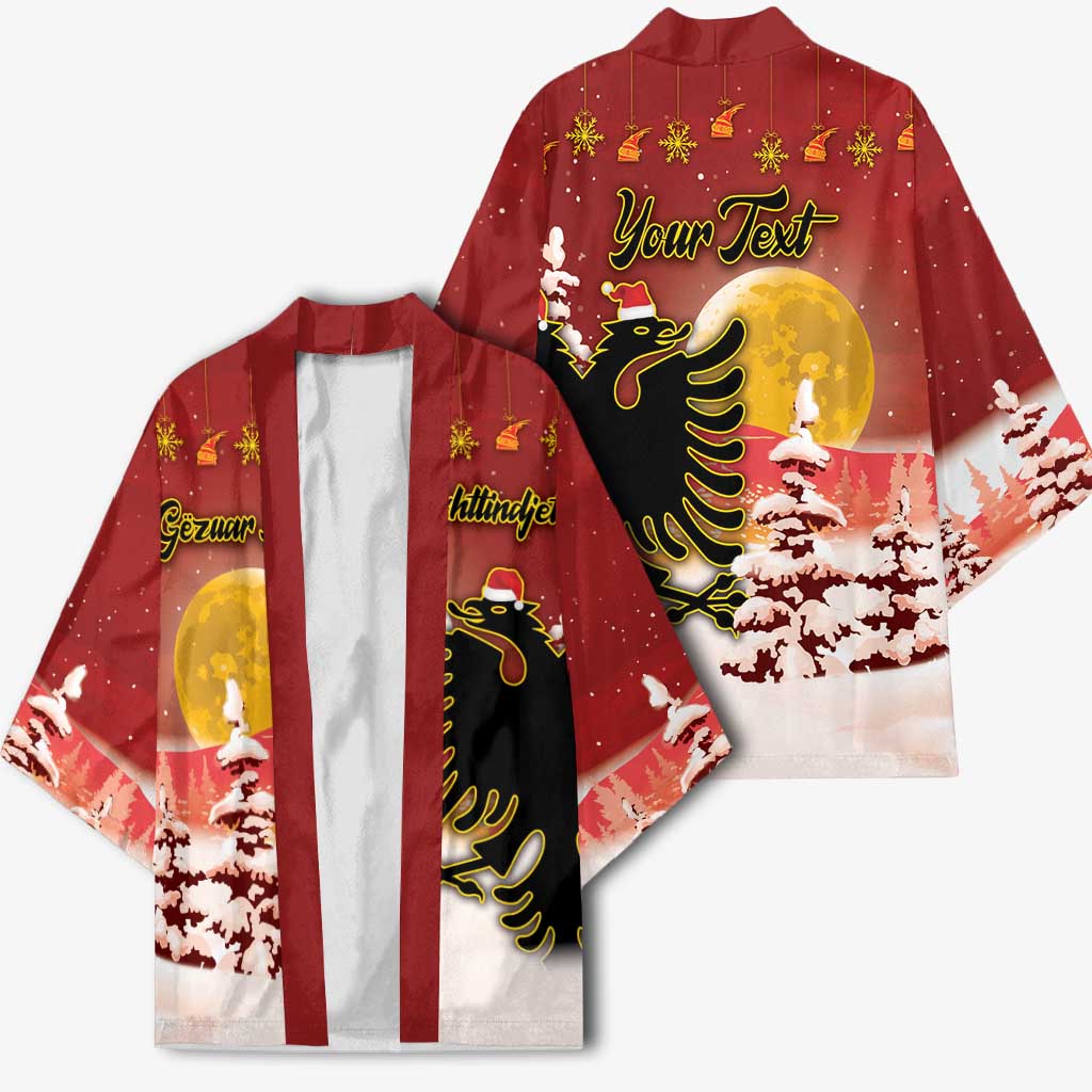 Personalized Albania Christmas Kimono Gezuar Krishtlindjet - Wonder Print Shop