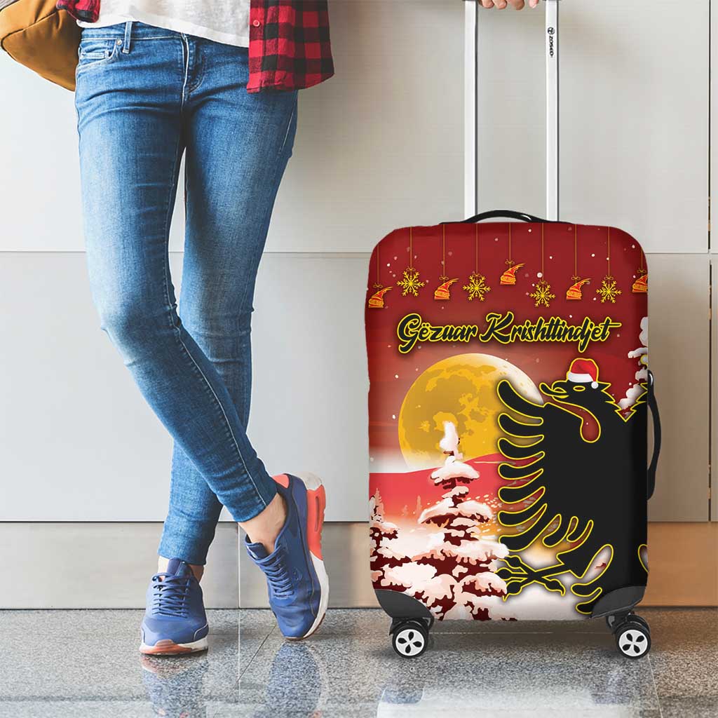 Albania Christmas Luggage Cover Gezuar Krishtlindjet - Wonder Print Shop