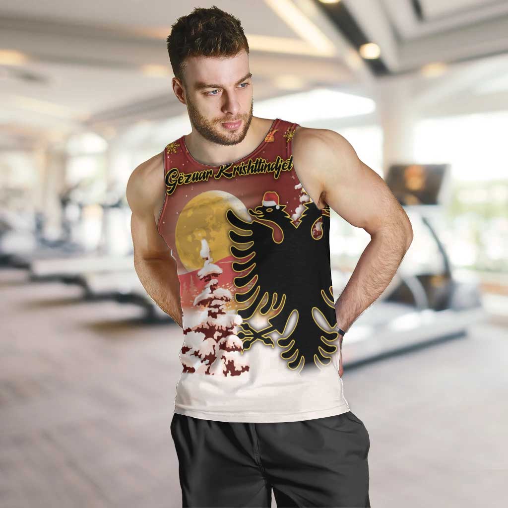 Personalized Albania Christmas Men Tank Top Gezuar Krishtlindjet - Wonder Print Shop
