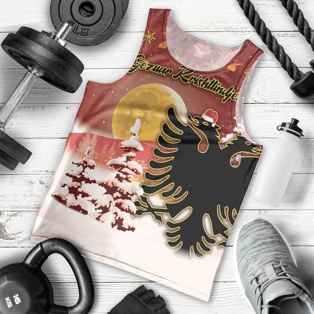 Personalized Albania Christmas Men Tank Top Gezuar Krishtlindjet - Wonder Print Shop