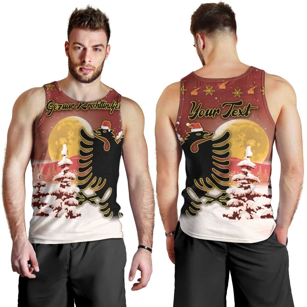 Personalized Albania Christmas Men Tank Top Gezuar Krishtlindjet - Wonder Print Shop