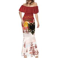 Personalized Albania Christmas Mermaid Dress Gezuar Krishtlindjet - Wonder Print Shop
