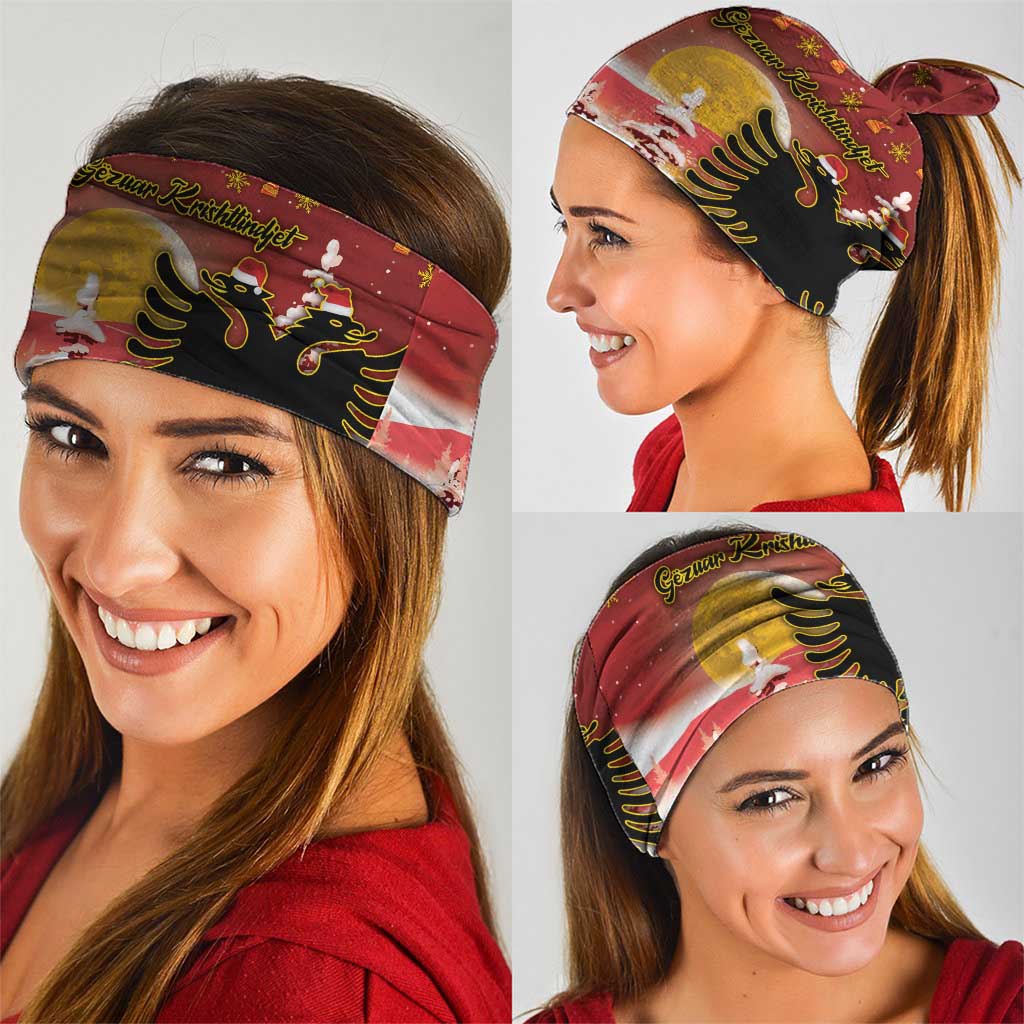 Albania Christmas Neck Gaiter Gezuar Krishtlindjet - Wonder Print Shop