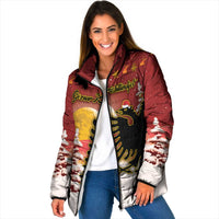 Personalized Albania Christmas Padded Jacket Gezuar Krishtlindjet - Wonder Print Shop