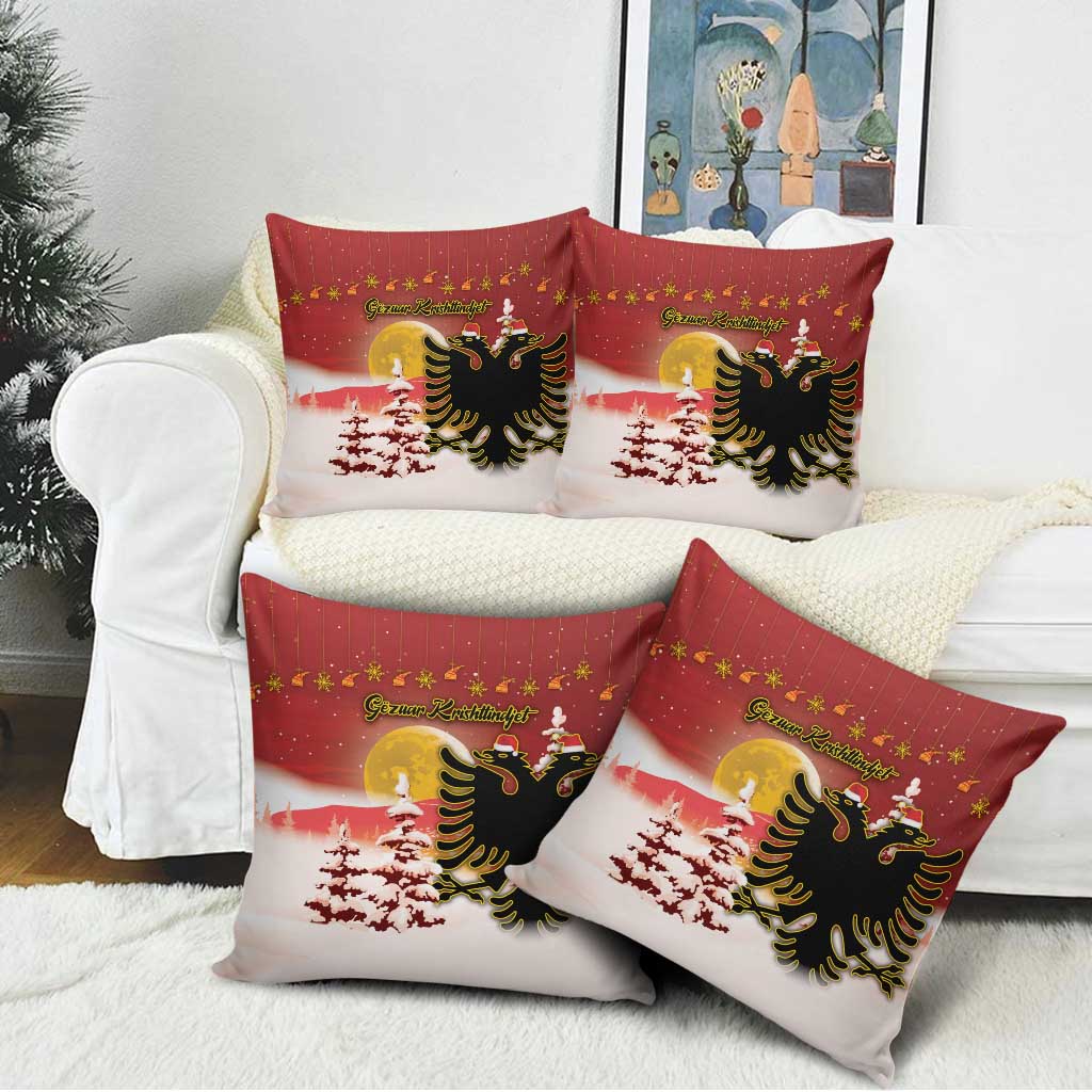Albania Christmas Pillow Cover Gezuar Krishtlindjet - Wonder Print Shop