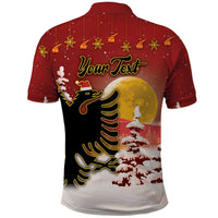 Personalized Albania Christmas Polo Shirt Gezuar Krishtlindjet - Wonder Print Shop