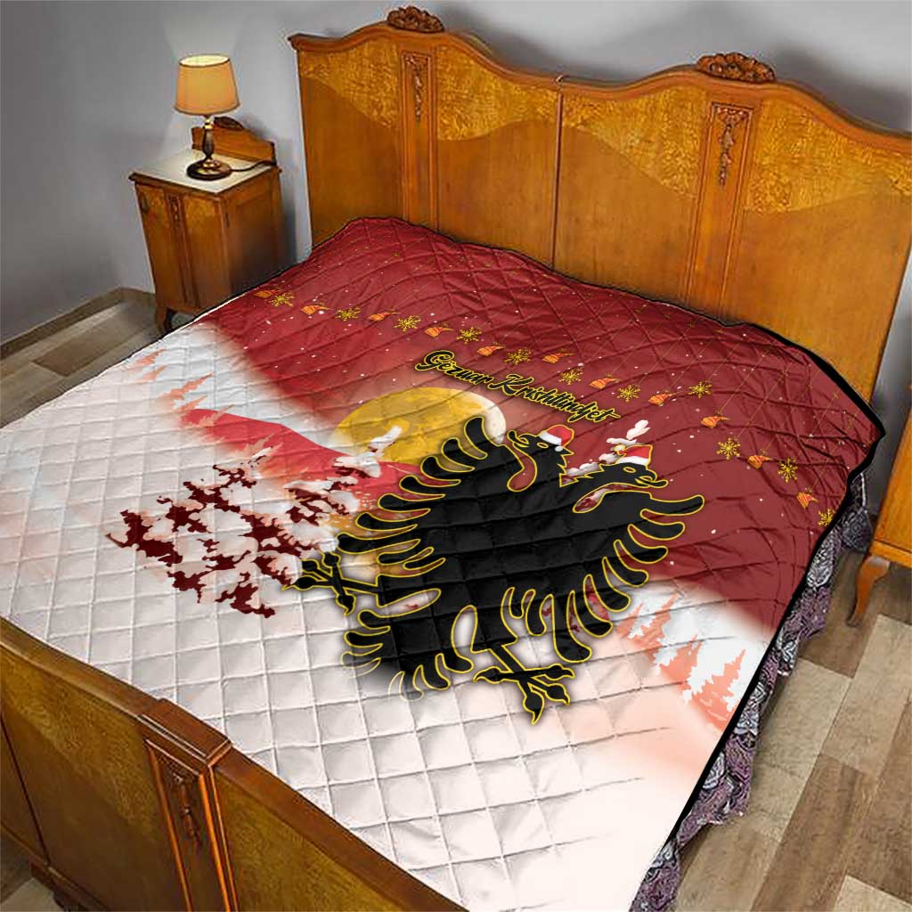 Albania Christmas Quilt Gezuar Krishtlindjet - Wonder Print Shop