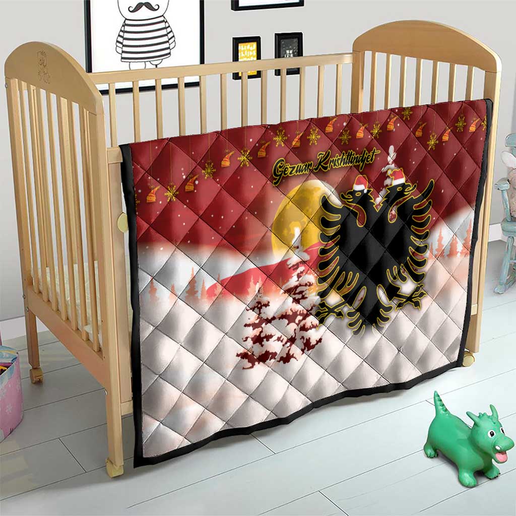 Albania Christmas Quilt Gezuar Krishtlindjet - Wonder Print Shop