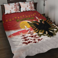 Albania Christmas Quilt Bed Set Gezuar Krishtlindjet - Wonder Print Shop