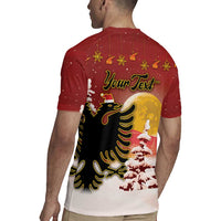 Personalized Albania Christmas Rugby Jersey Gezuar Krishtlindjet - Wonder Print Shop