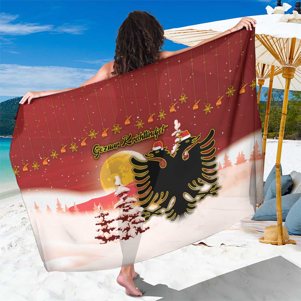 Albania Christmas Sarong Gezuar Krishtlindjet - Wonder Print Shop