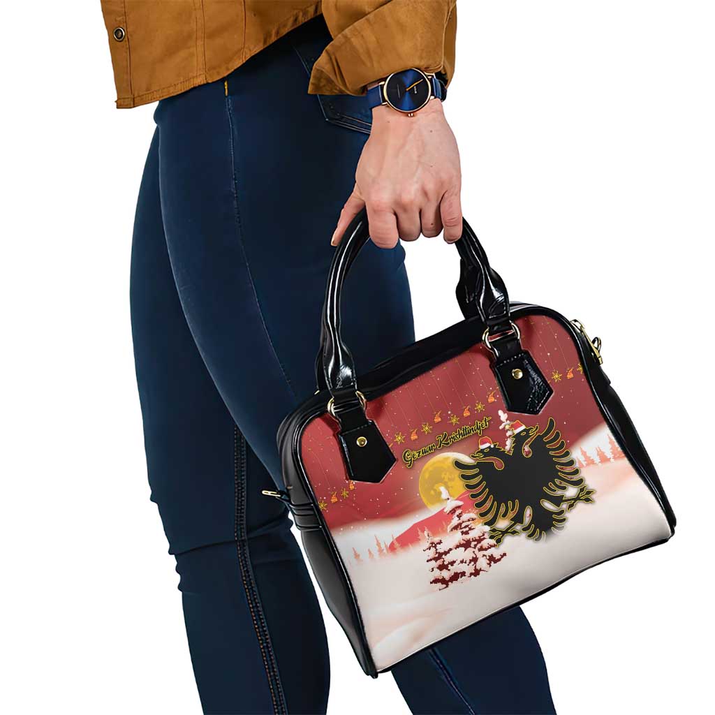 Albania Christmas Shoulder Handbag Gezuar Krishtlindjet - Wonder Print Shop