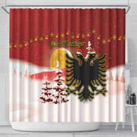 Albania Christmas Shower Curtain Gezuar Krishtlindjet - Wonder Print Shop