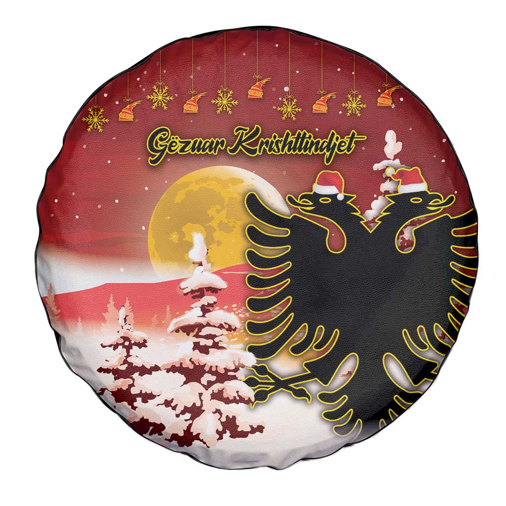Albania Christmas Spare Tire Cover Gezuar Krishtlindjet - Wonder Print Shop