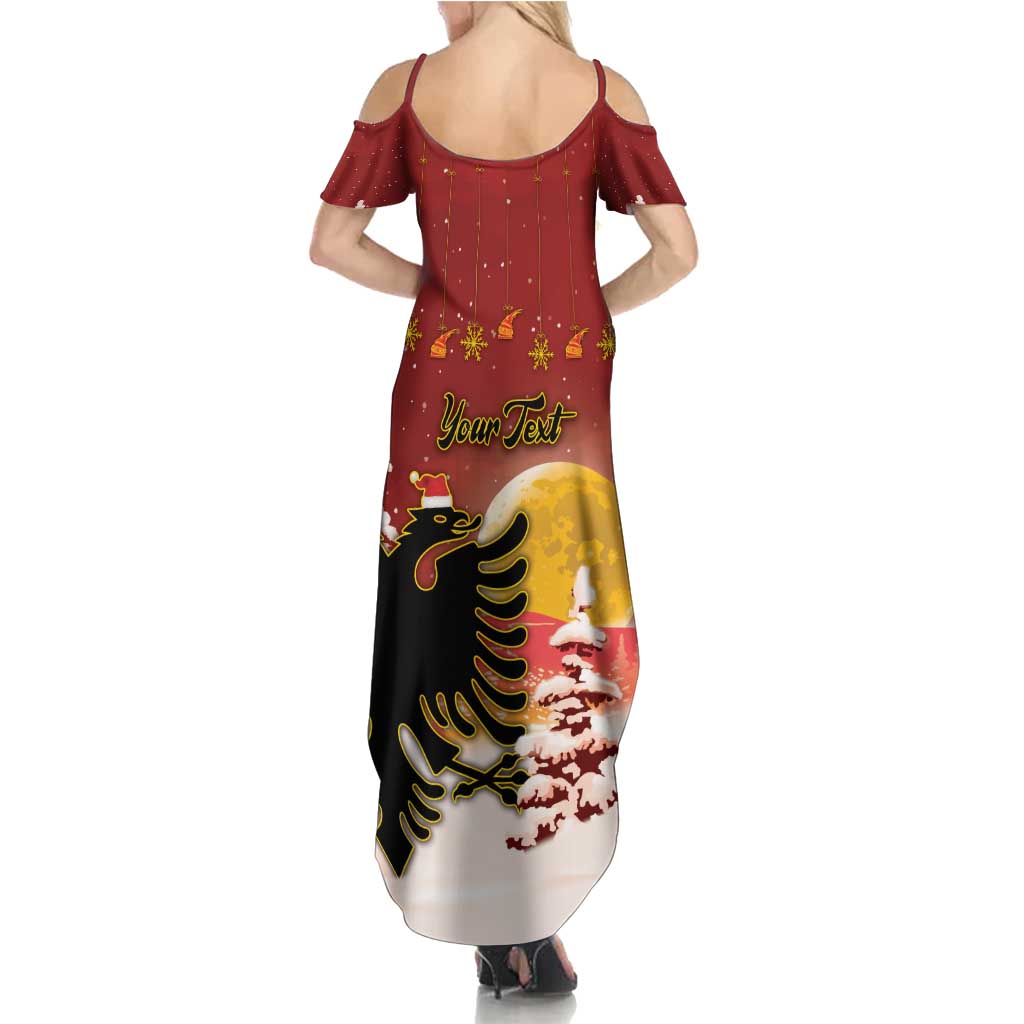Personalized Albania Christmas Summer Maxi Dress Gezuar Krishtlindjet - Wonder Print Shop