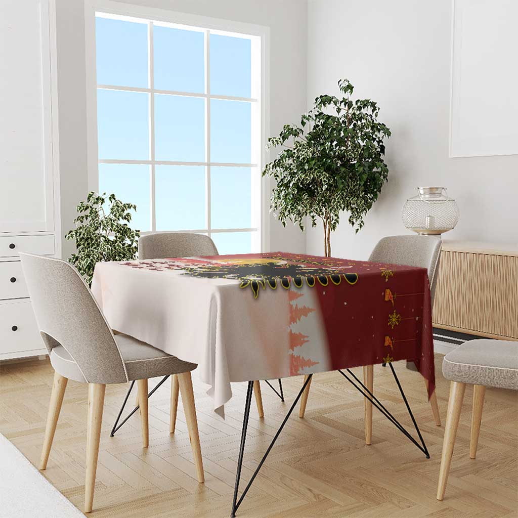 Albania Christmas Tablecloth Gezuar Krishtlindjet - Wonder Print Shop