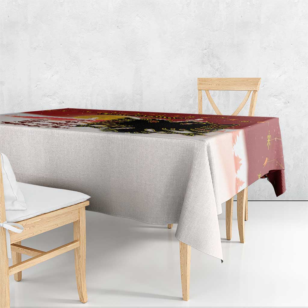 Albania Christmas Tablecloth Gezuar Krishtlindjet - Wonder Print Shop