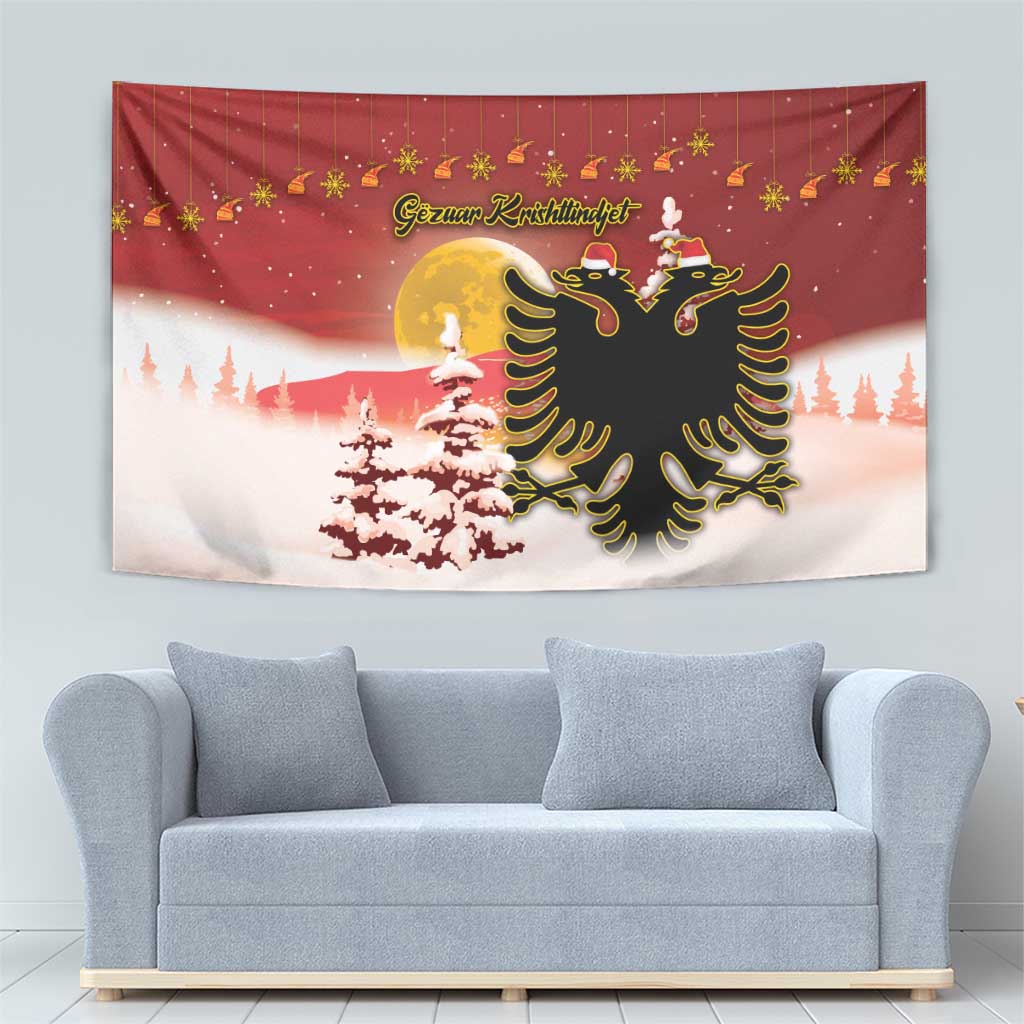 Albania Christmas Tapestry Gezuar Krishtlindjet - Wonder Print Shop
