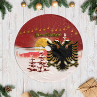 Albania Christmas Tree Skirt Gezuar Krishtlindjet - Wonder Print Shop