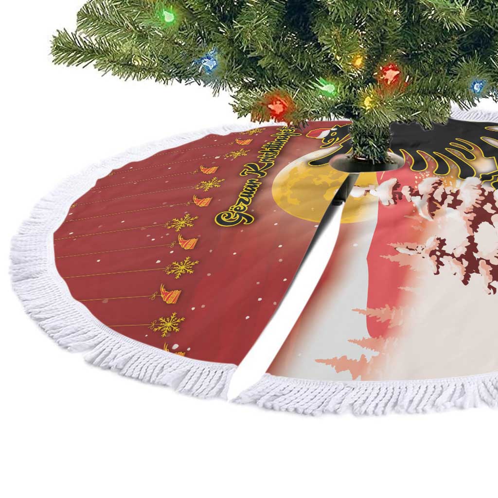 Albania Christmas Tree Skirt Gezuar Krishtlindjet - Wonder Print Shop