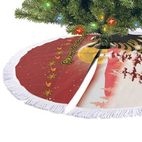 Albania Christmas Tree Skirt Gezuar Krishtlindjet - Wonder Print Shop