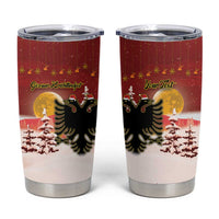 Personalized Albania Christmas Tumbler Cup Gezuar Krishtlindjet - Wonder Print Shop
