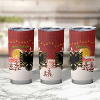 Personalized Albania Christmas Tumbler Cup Gezuar Krishtlindjet - Wonder Print Shop