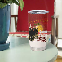 Personalized Albania Christmas Tumbler Cup Gezuar Krishtlindjet - Wonder Print Shop