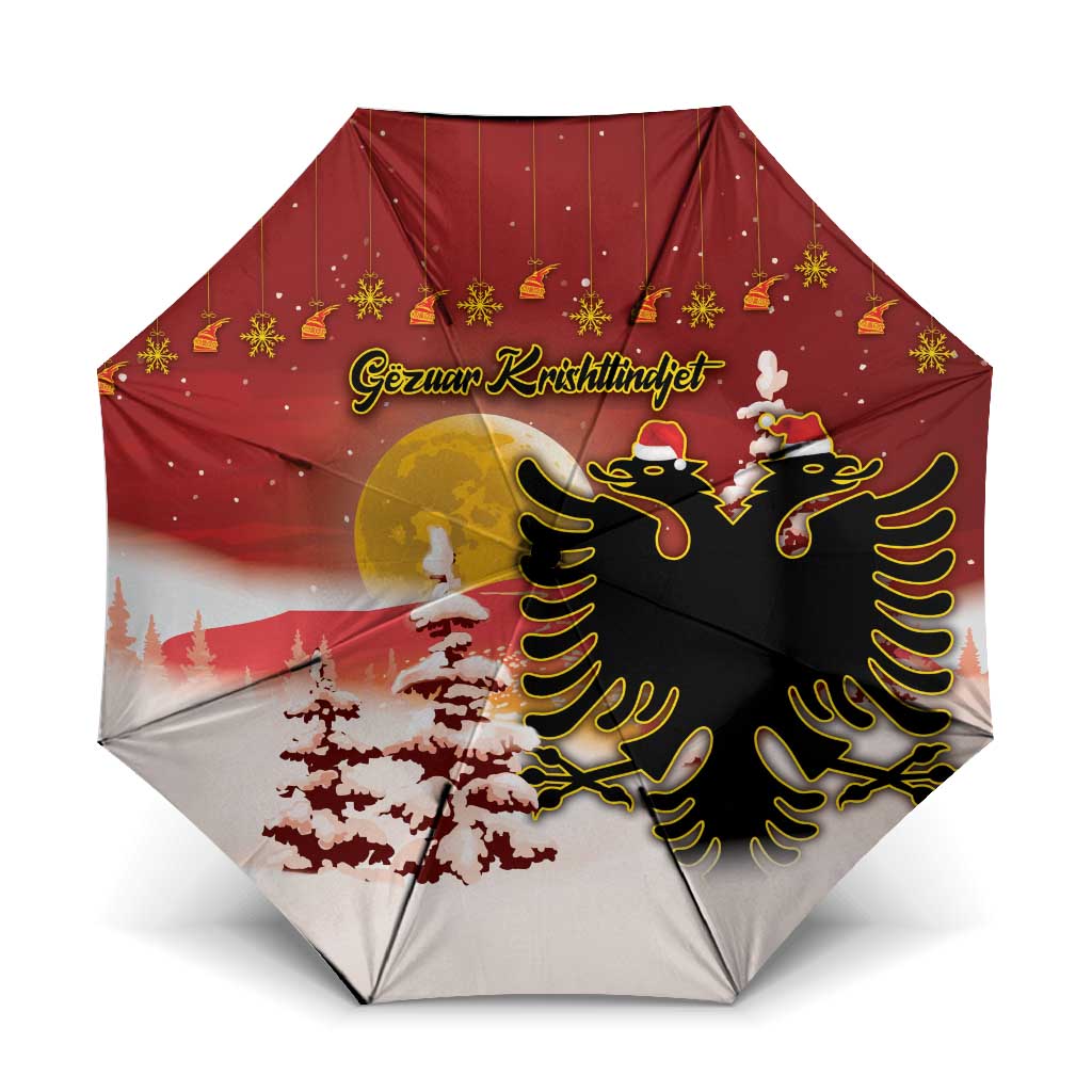Albania Christmas Umbrella Gezuar Krishtlindjet - Wonder Print Shop