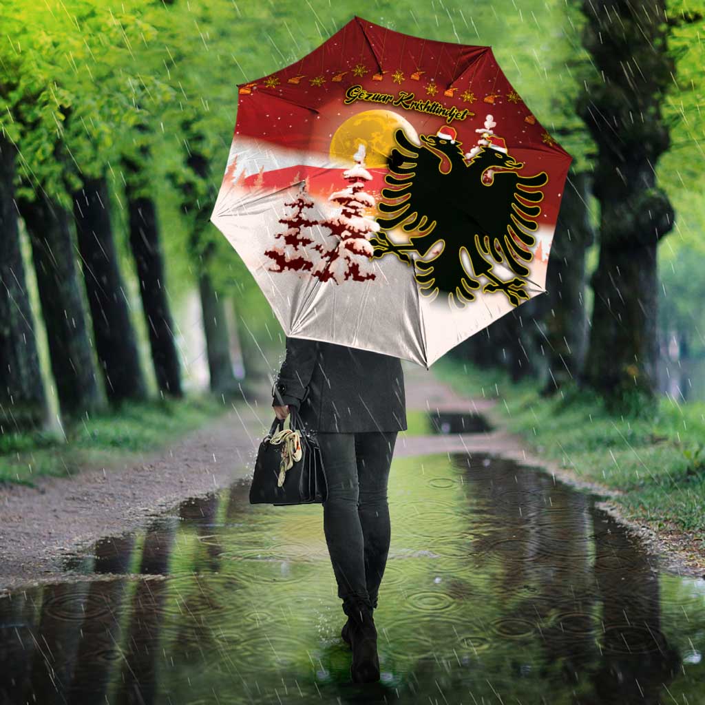 Albania Christmas Umbrella Gezuar Krishtlindjet - Wonder Print Shop