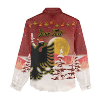 Personalized Albania Christmas Women Casual Shirt Gezuar Krishtlindjet - Wonder Print Shop