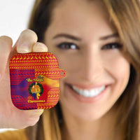 Andorra Christmas AirPods Case Coat Of Arms With Wreath Xmas - Wonder Print Shop