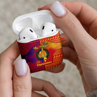 Andorra Christmas AirPods Case Coat Of Arms With Wreath Xmas - Wonder Print Shop