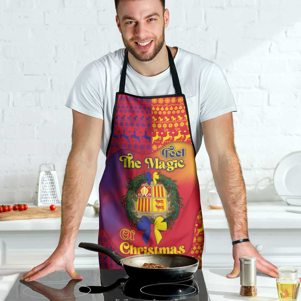Andorra Christmas Apron Coat Of Arms With Wreath Xmas - Wonder Print Shop