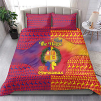 Andorra Christmas Bedding Set Coat Of Arms With Wreath Xmas - Wonder Print Shop